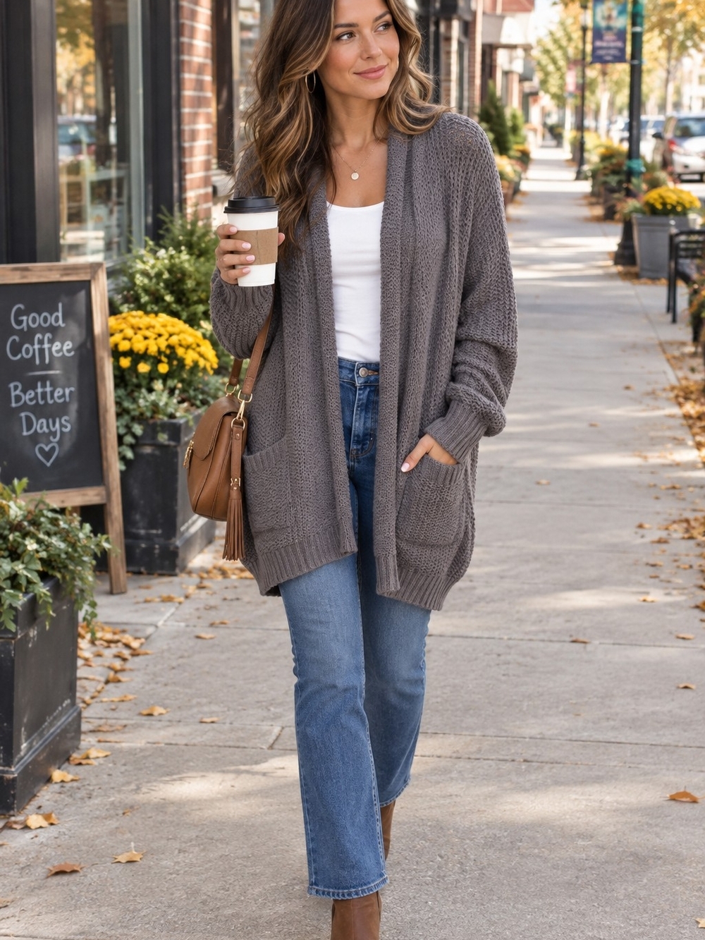 Urban Outfitters Oversized Gray Cardigan EUC